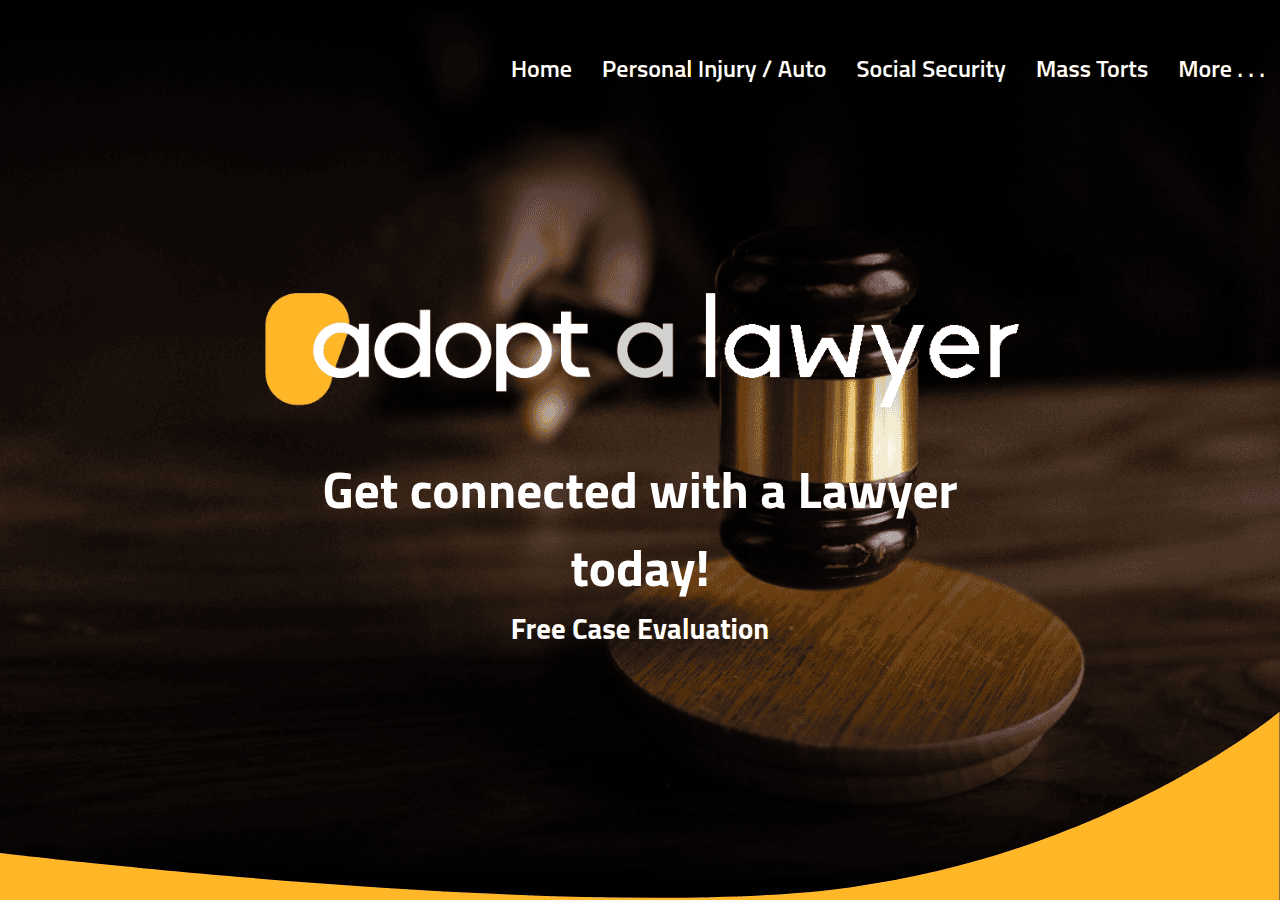 Screenshot of adopt-a-lawyer.com