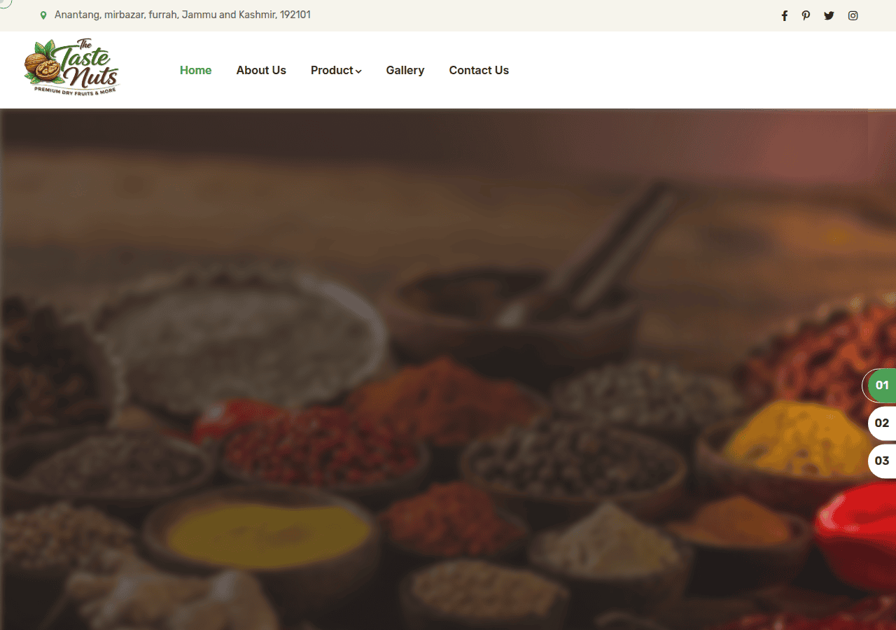 Screenshot of thetastenuts.com