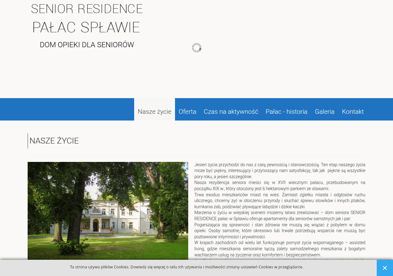 Screenshot of seniorresidence.pl