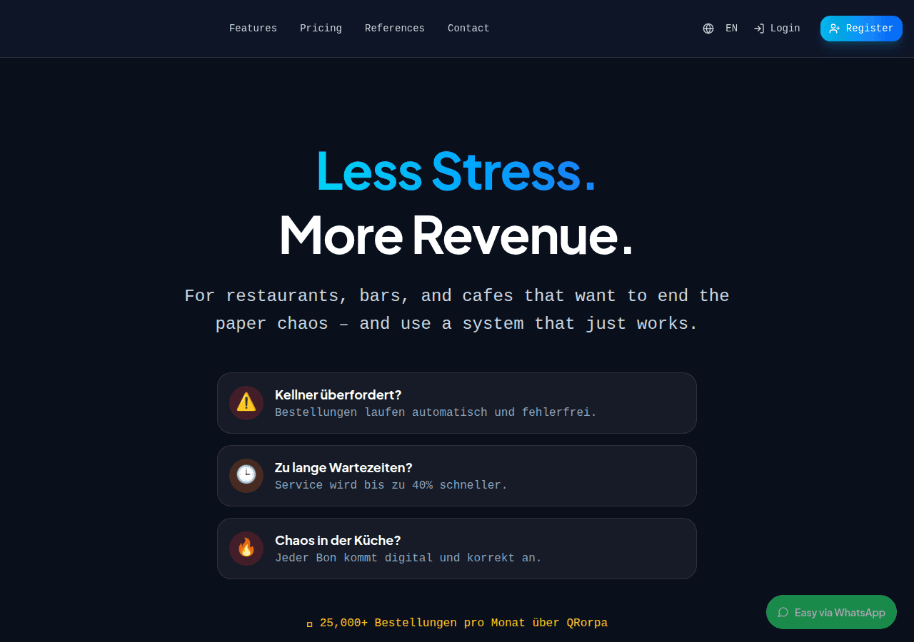 Screenshot of qrorpa.com