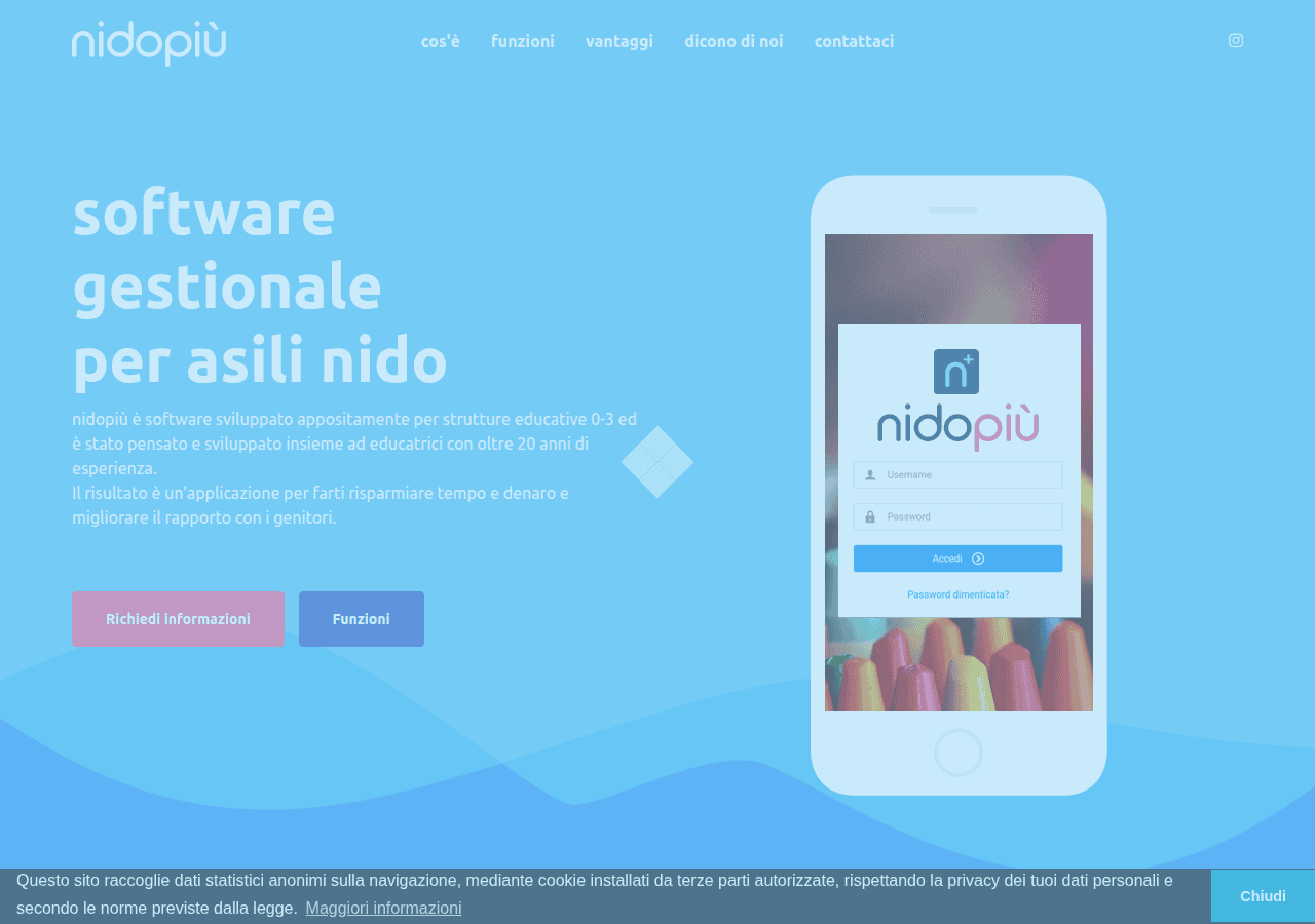 Screenshot of nidopiu.it