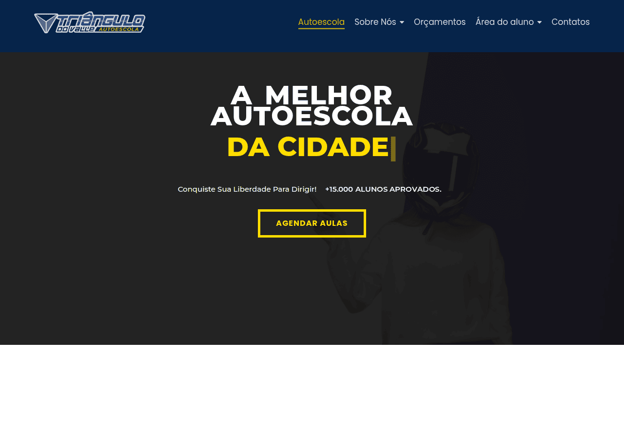 Screenshot of autoescolatriangulodovalle.com.br