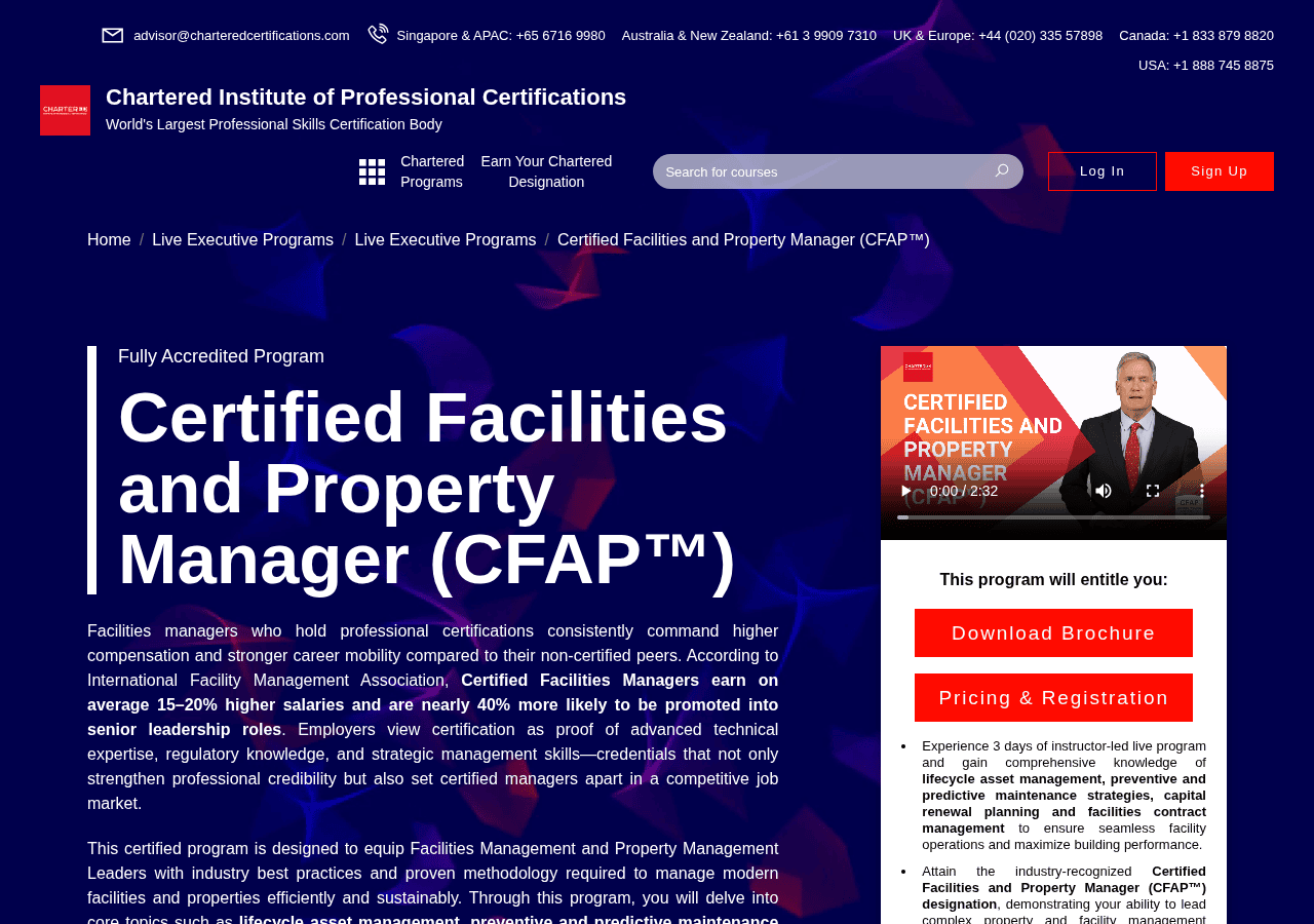 Screenshot of charteredcertifications.com