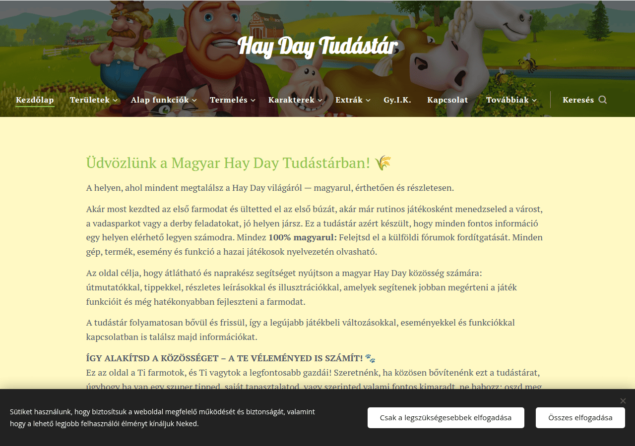 Screenshot of haydaymagyarul.hu