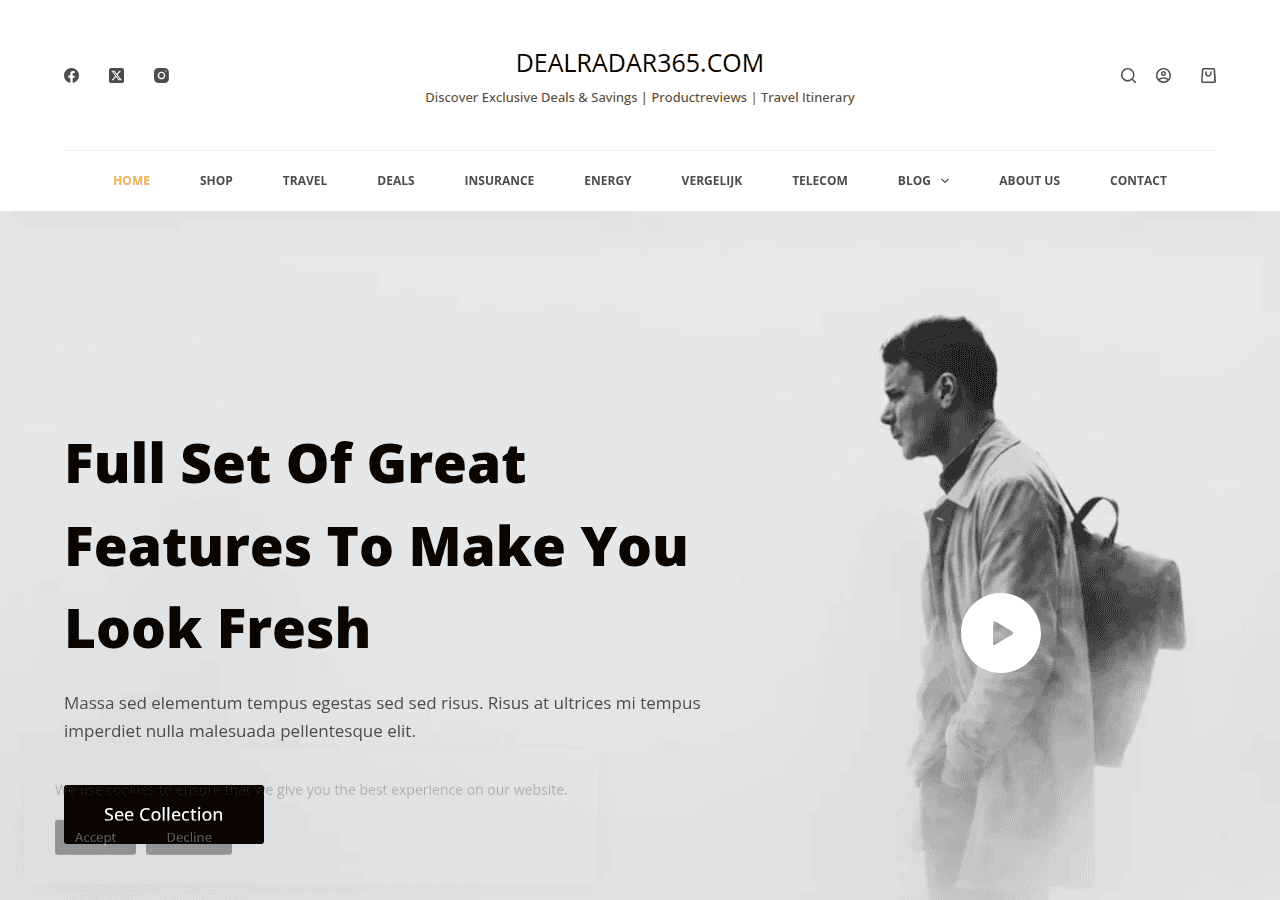 Screenshot of dealradar365.com