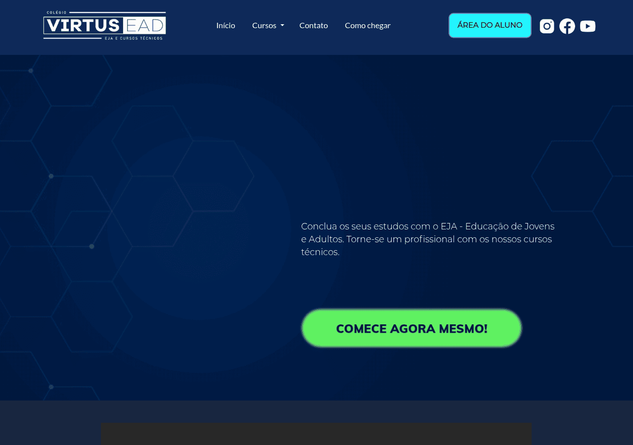 Screenshot of colegiovirtus.com.br