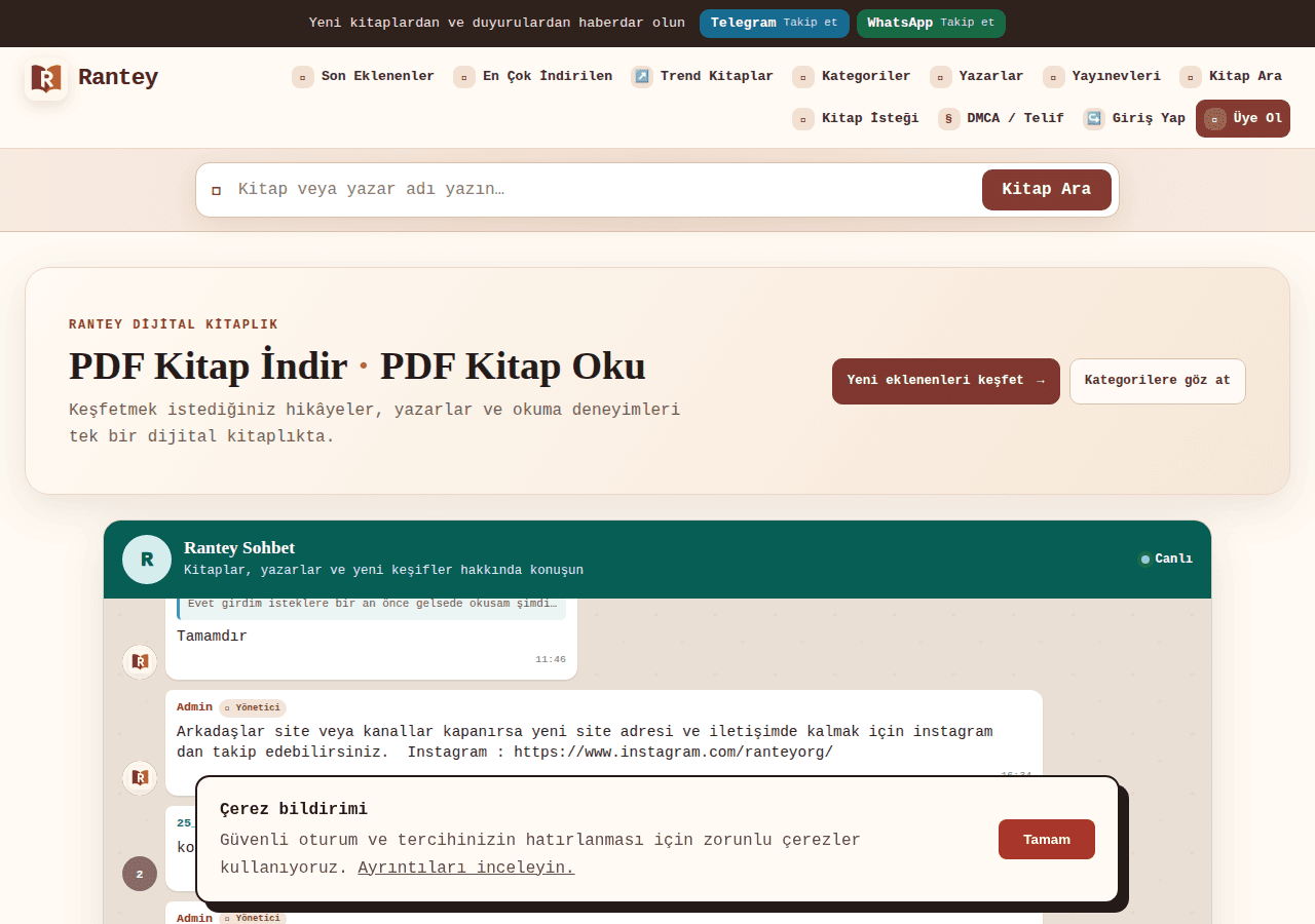 Screenshot of rantey.org