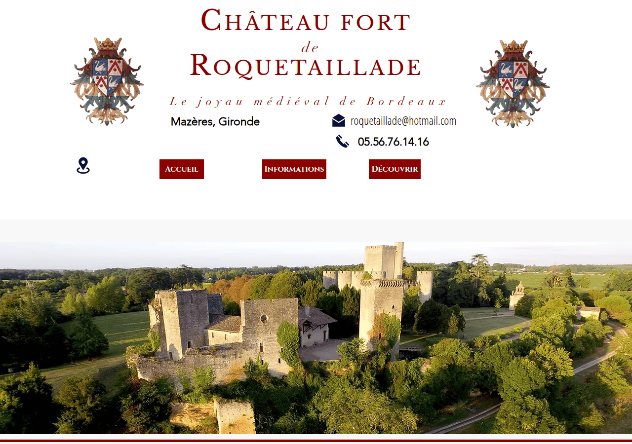 Screenshot of roquetaillade.eu