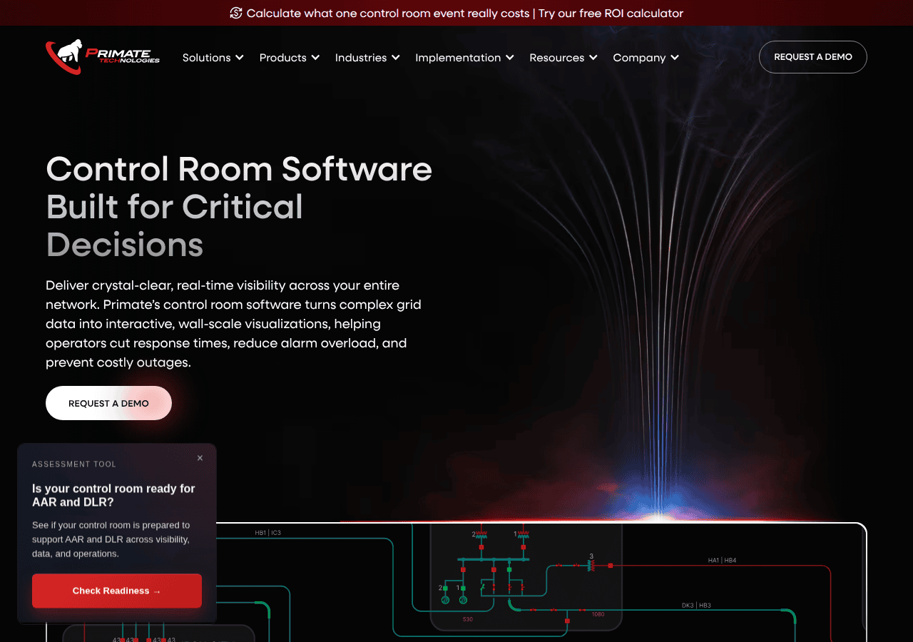 Screenshot of primate-tech.com