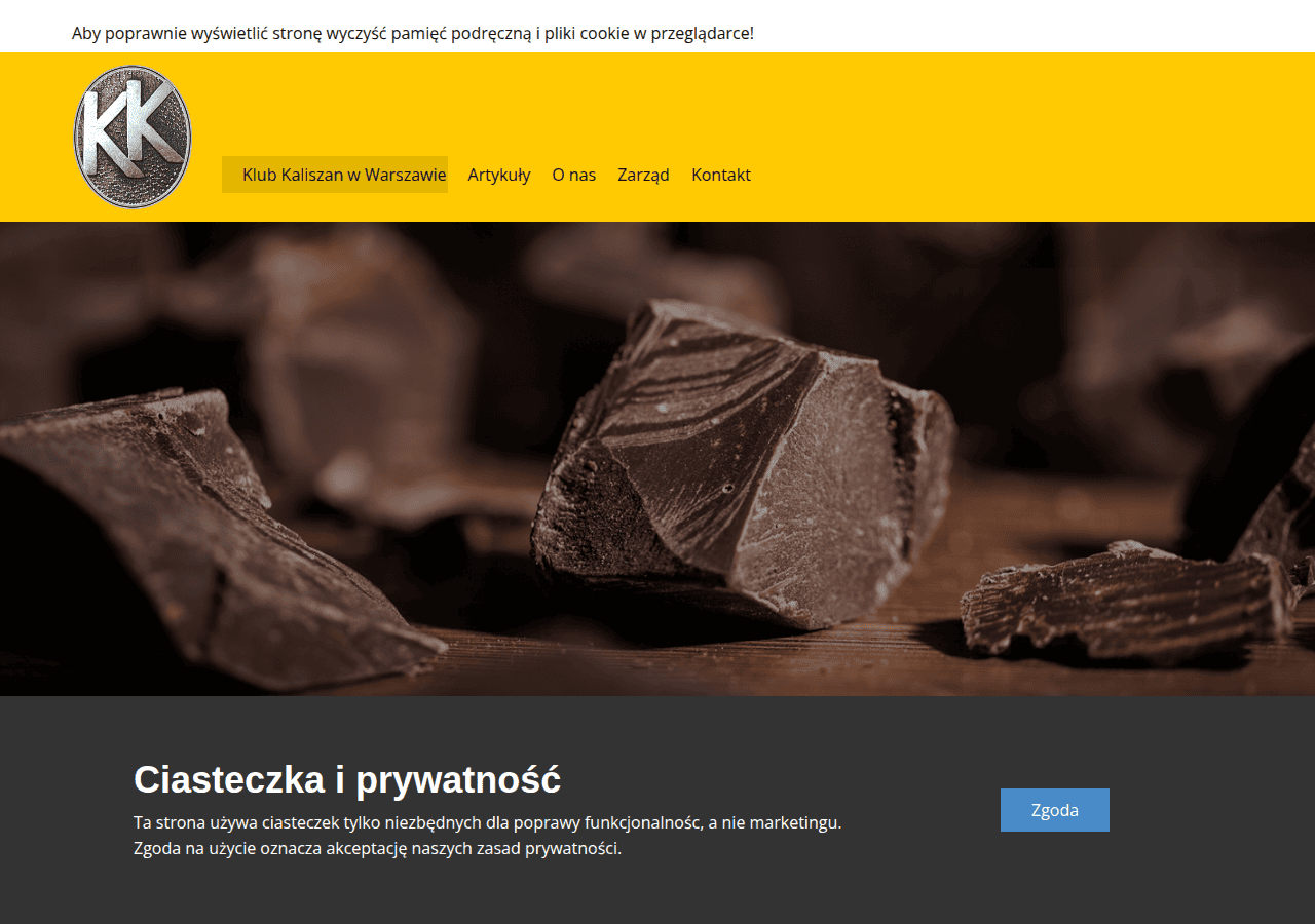 Screenshot of klubkaliszan.pl