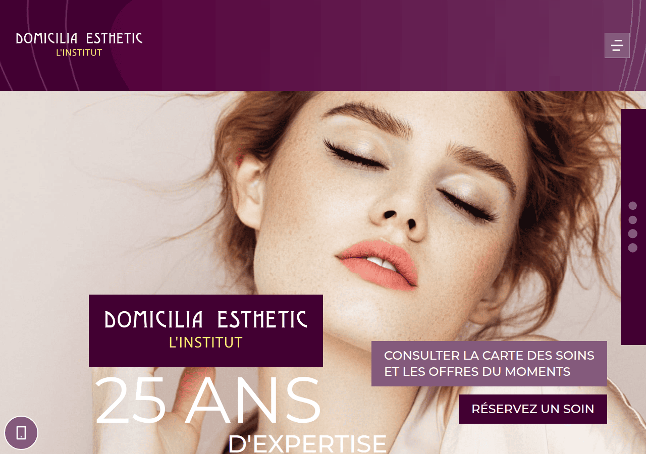 Screenshot of domicilia-esthetic.com