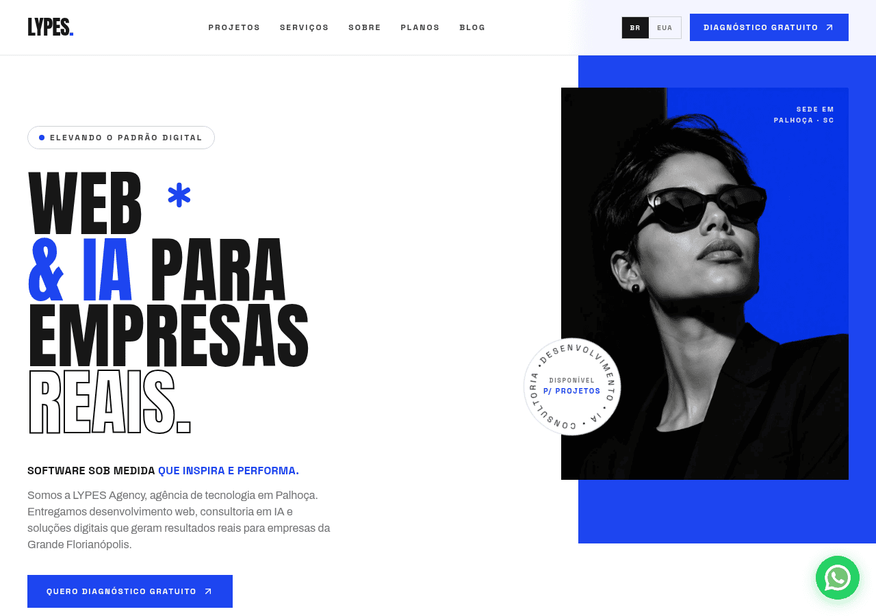Screenshot of lypes.agency