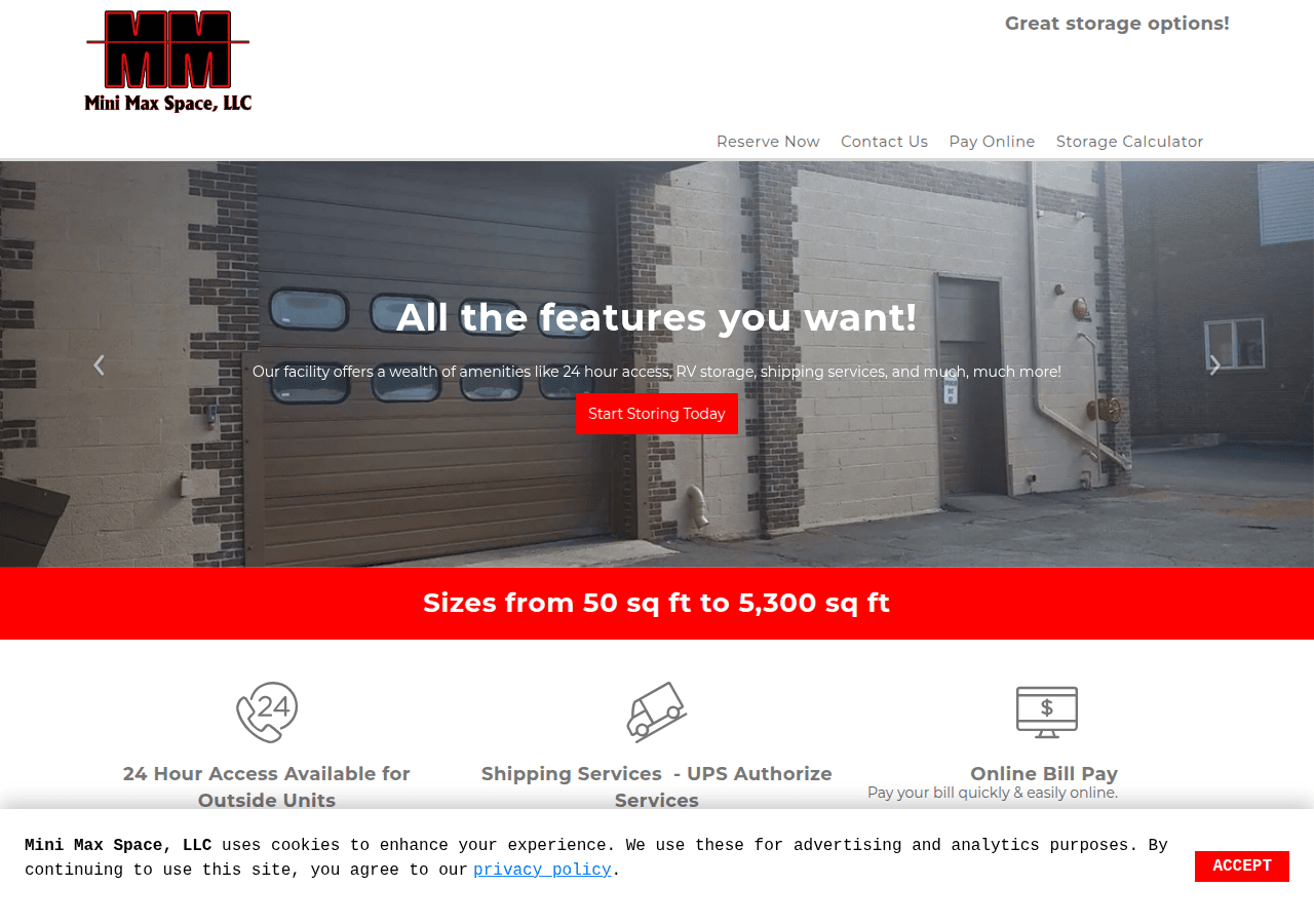 Screenshot of minimaxspace.com