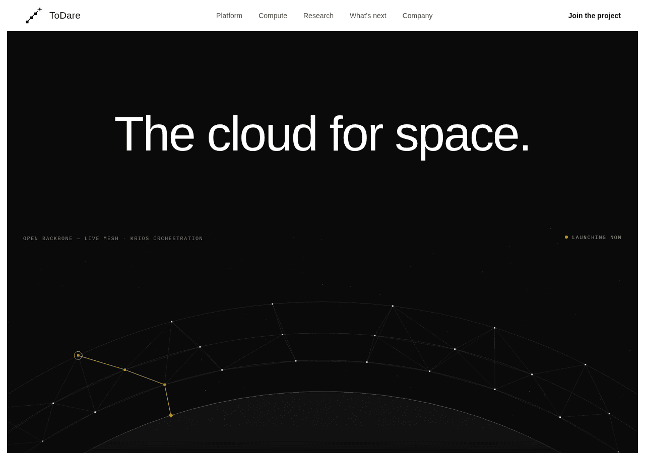 Screenshot of todare.space
