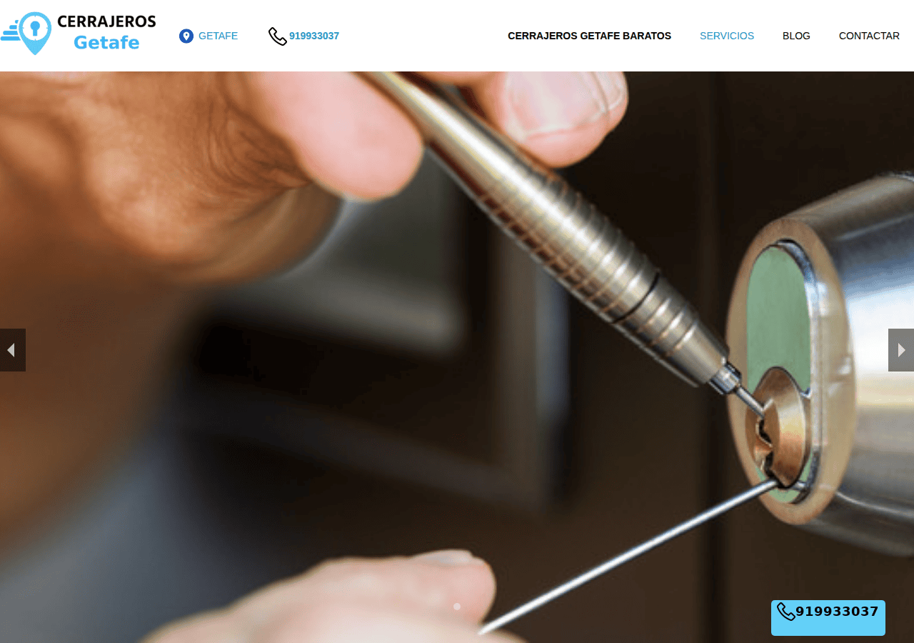 Screenshot of cerrajerosgetafe.co