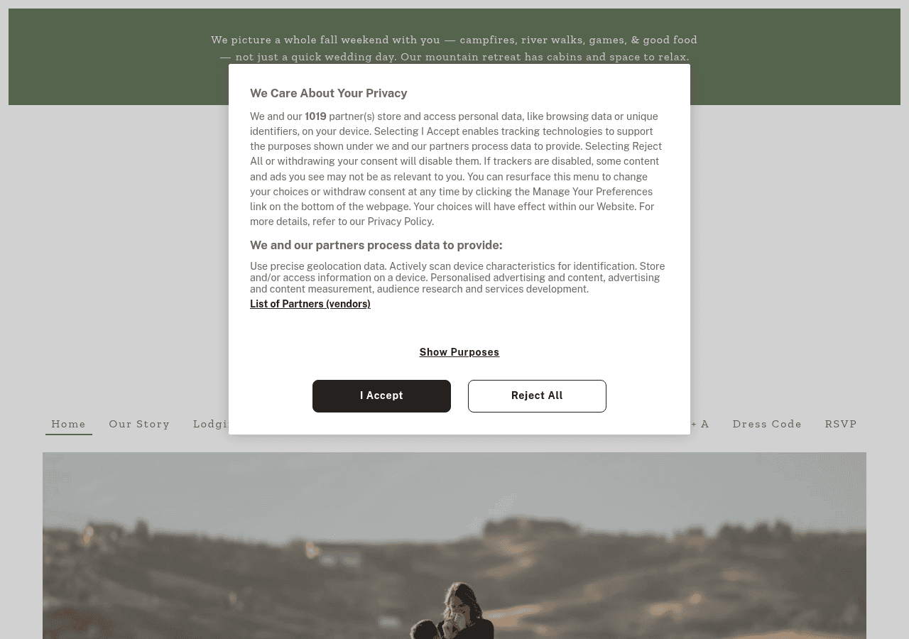 Screenshot of teaterwedding.com