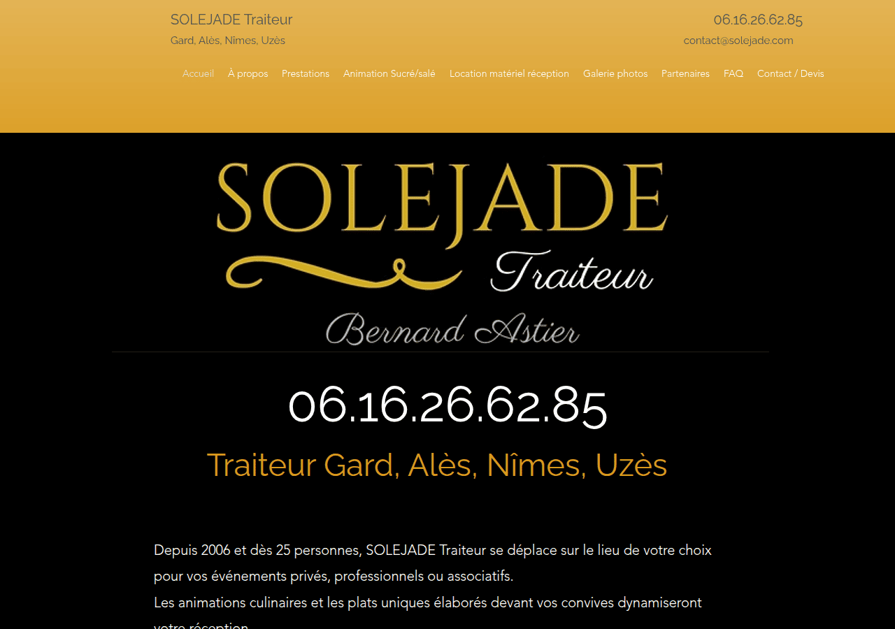 Screenshot of solejade.com