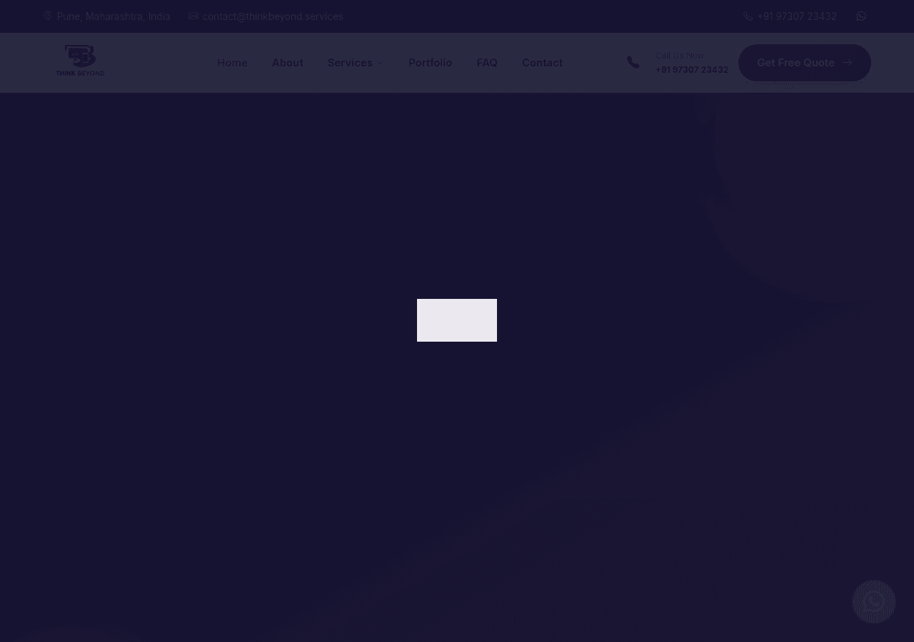 Screenshot of thinkbeyond.services