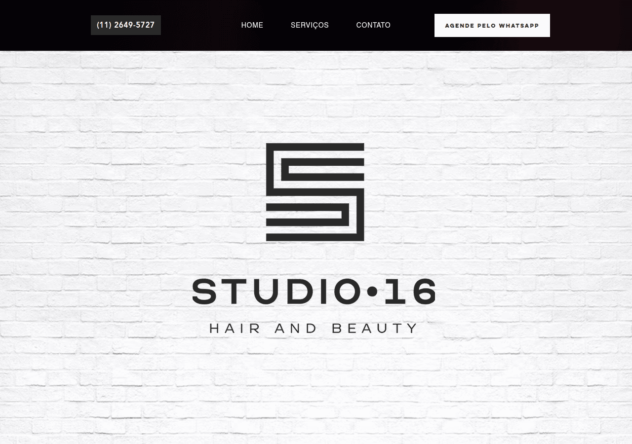 Screenshot of studio16moema.com