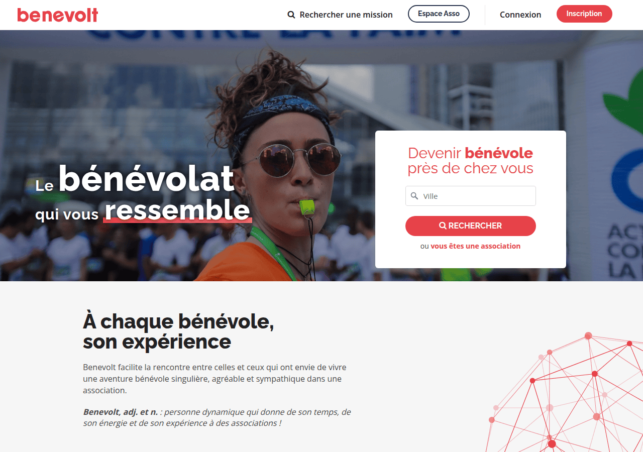 Screenshot of benevolt.fr