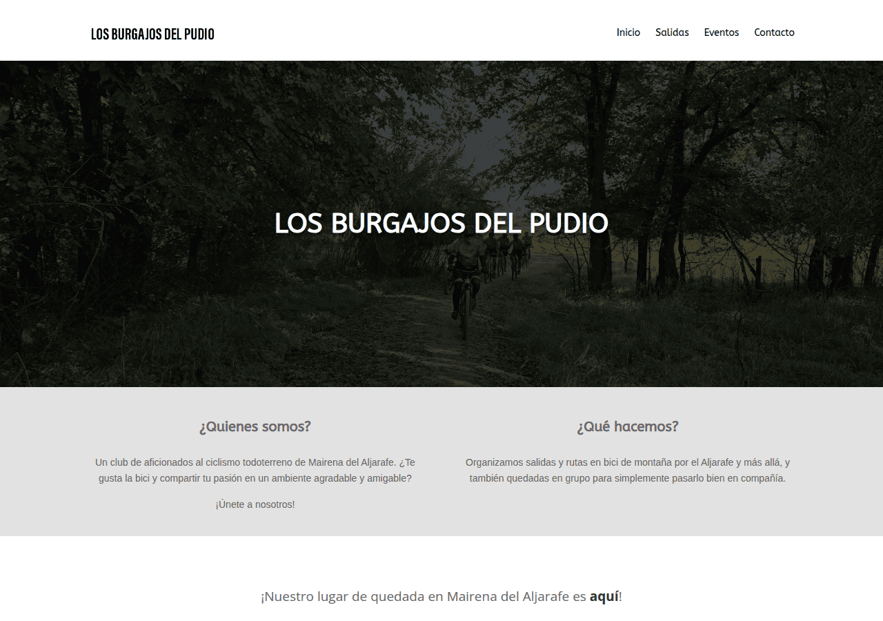 Screenshot of losburgajosdelpudio.com