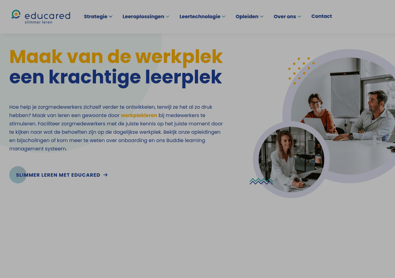 Screenshot of educared.nl