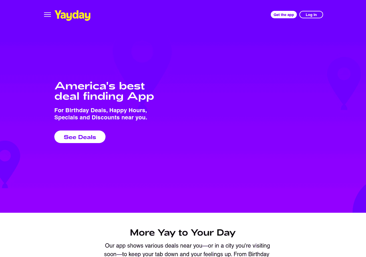 Screenshot of yayday.ai