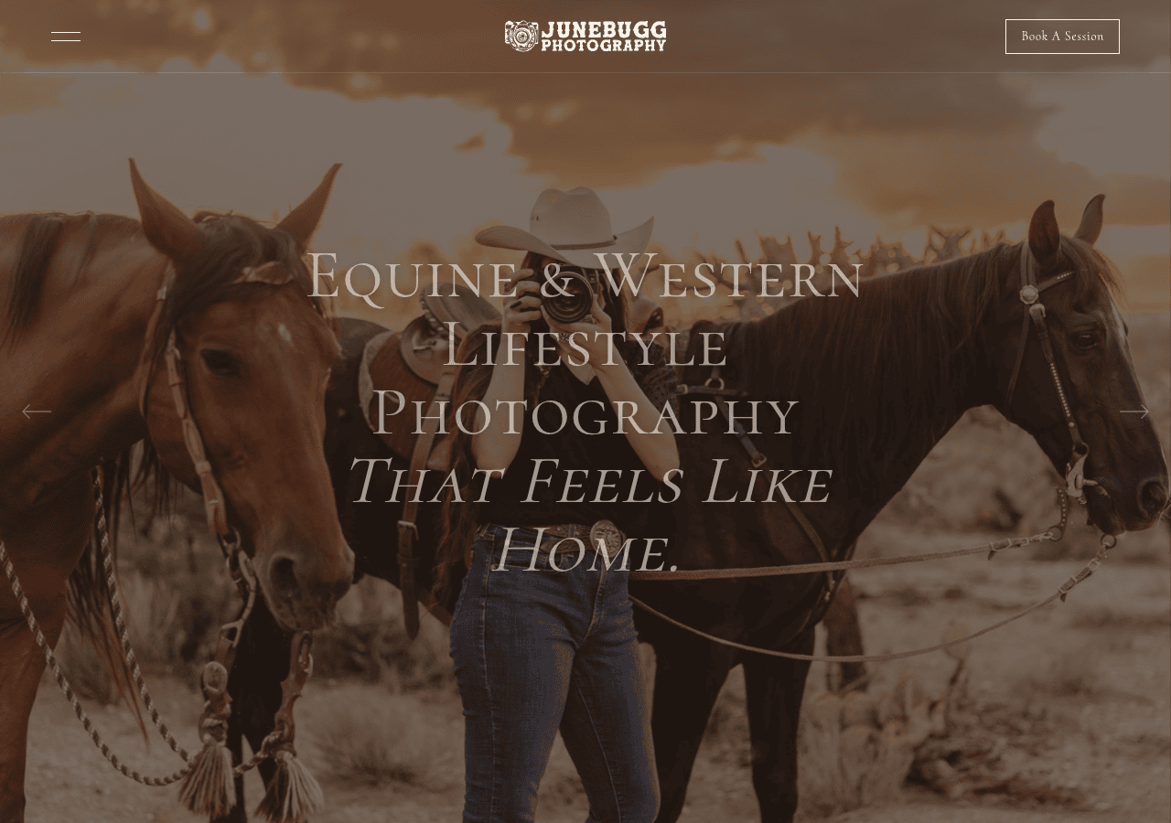Screenshot of junebuggphotography.com