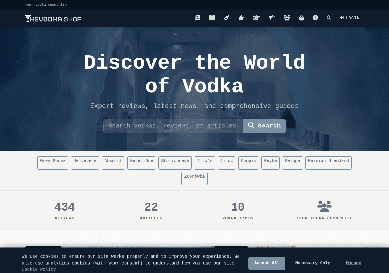 Screenshot of thevodka.shop