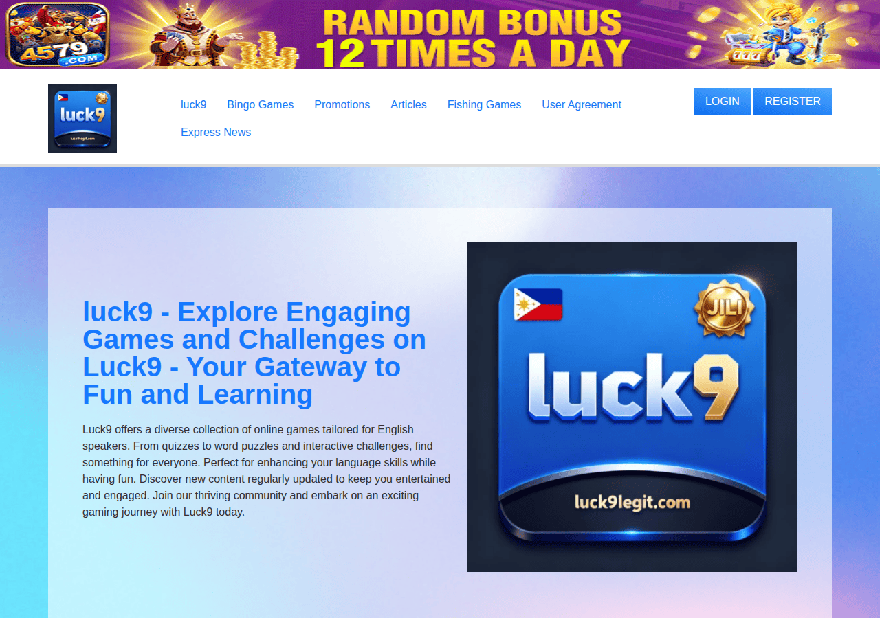 Screenshot of luck9legit.com