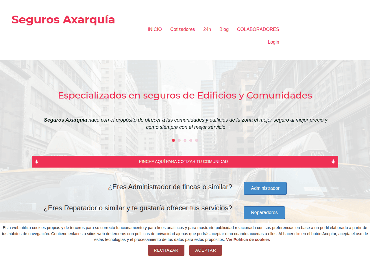 Screenshot of segurosaxarquia.com