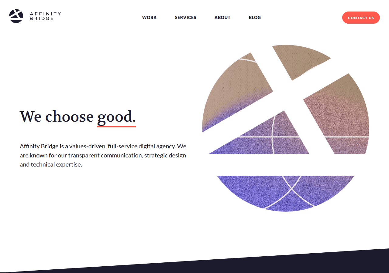 Screenshot of affinitybridge.com