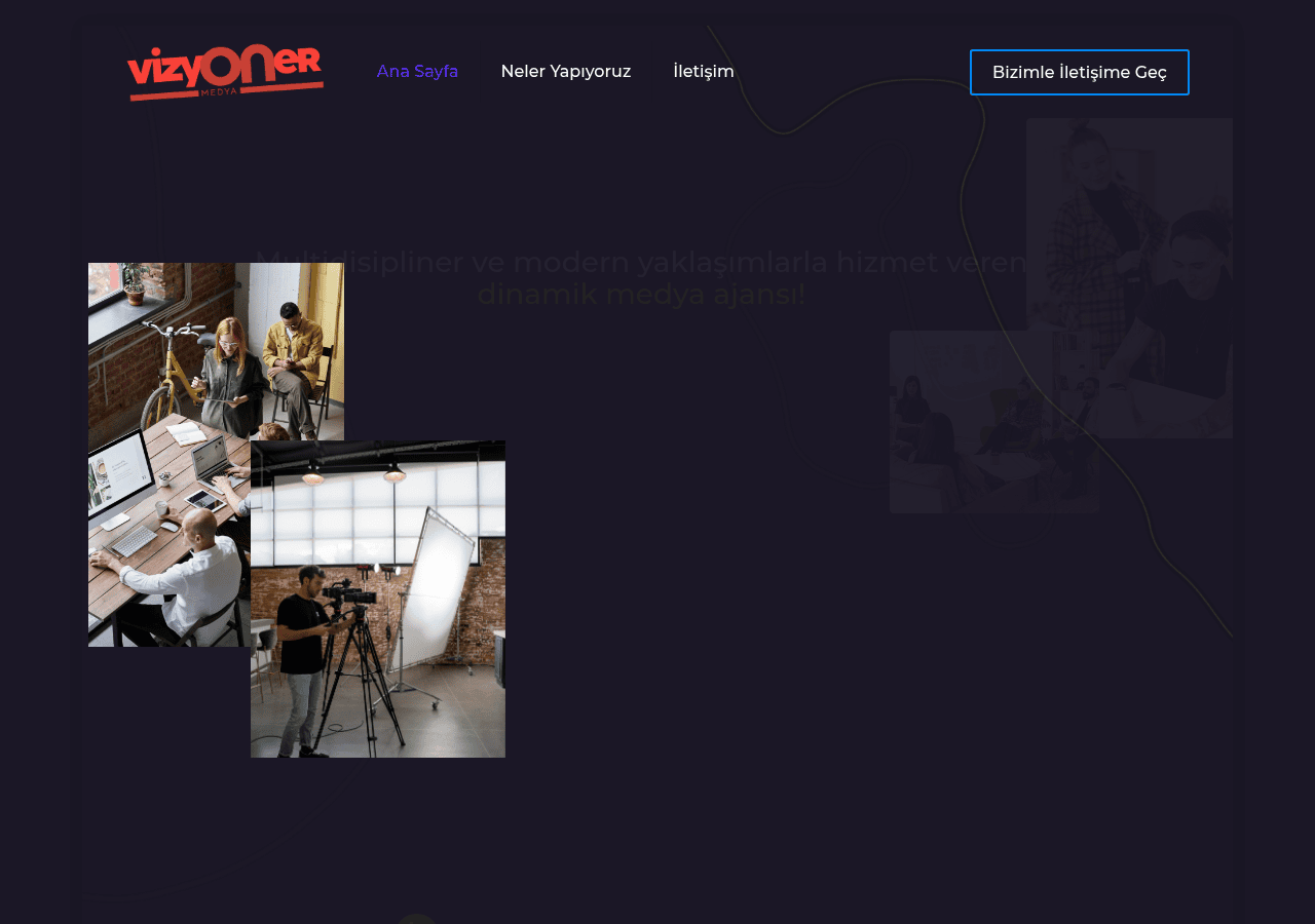 Screenshot of vizyonermedya.com