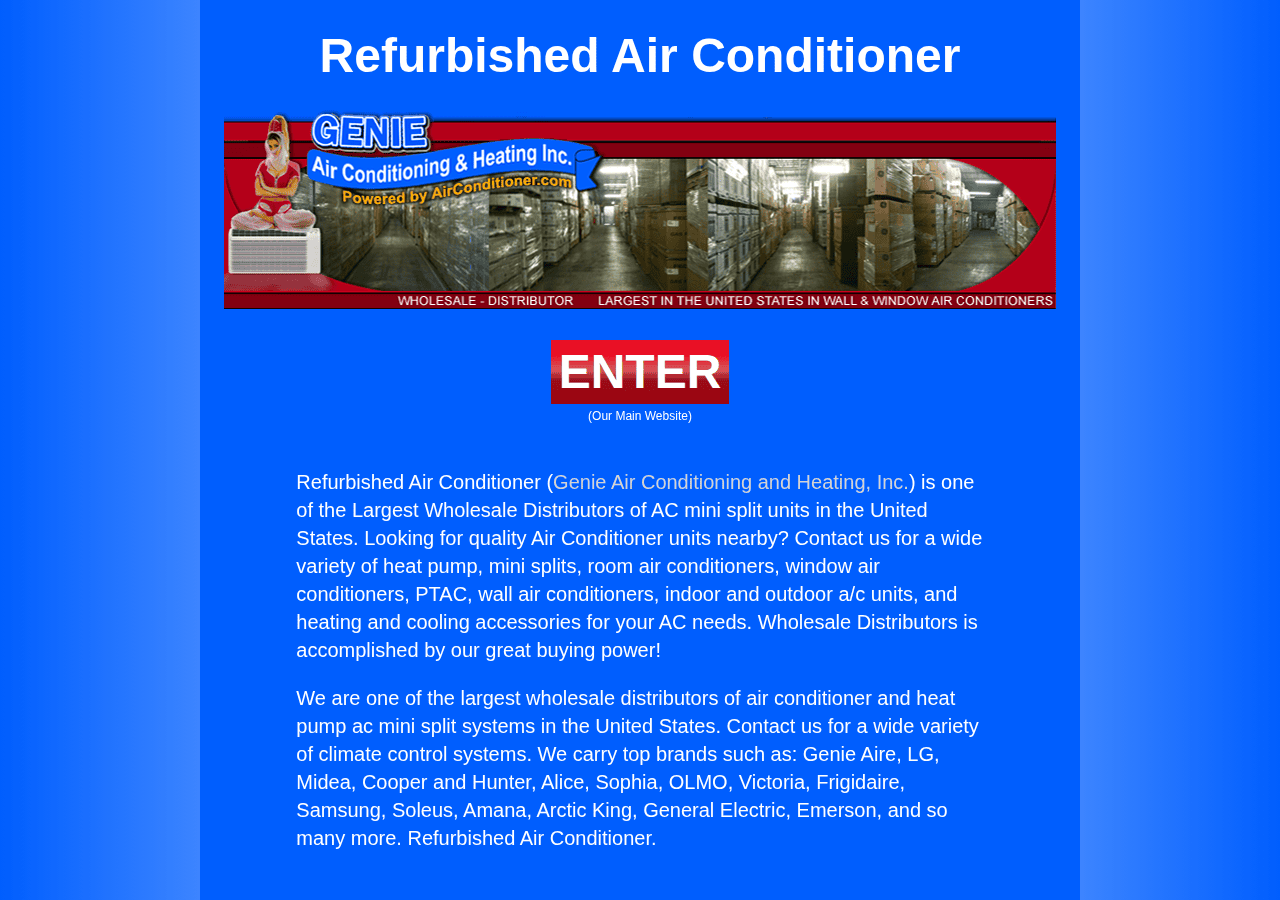Screenshot of refurbishedairconditioner.com