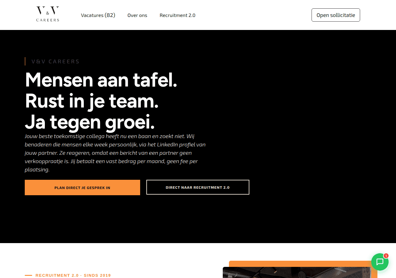 Screenshot of vvcareers.nl