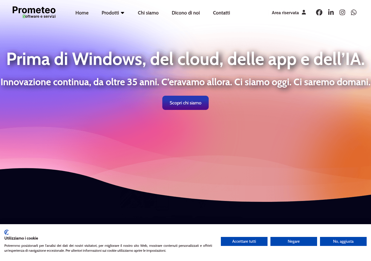 Screenshot of prometeo.com