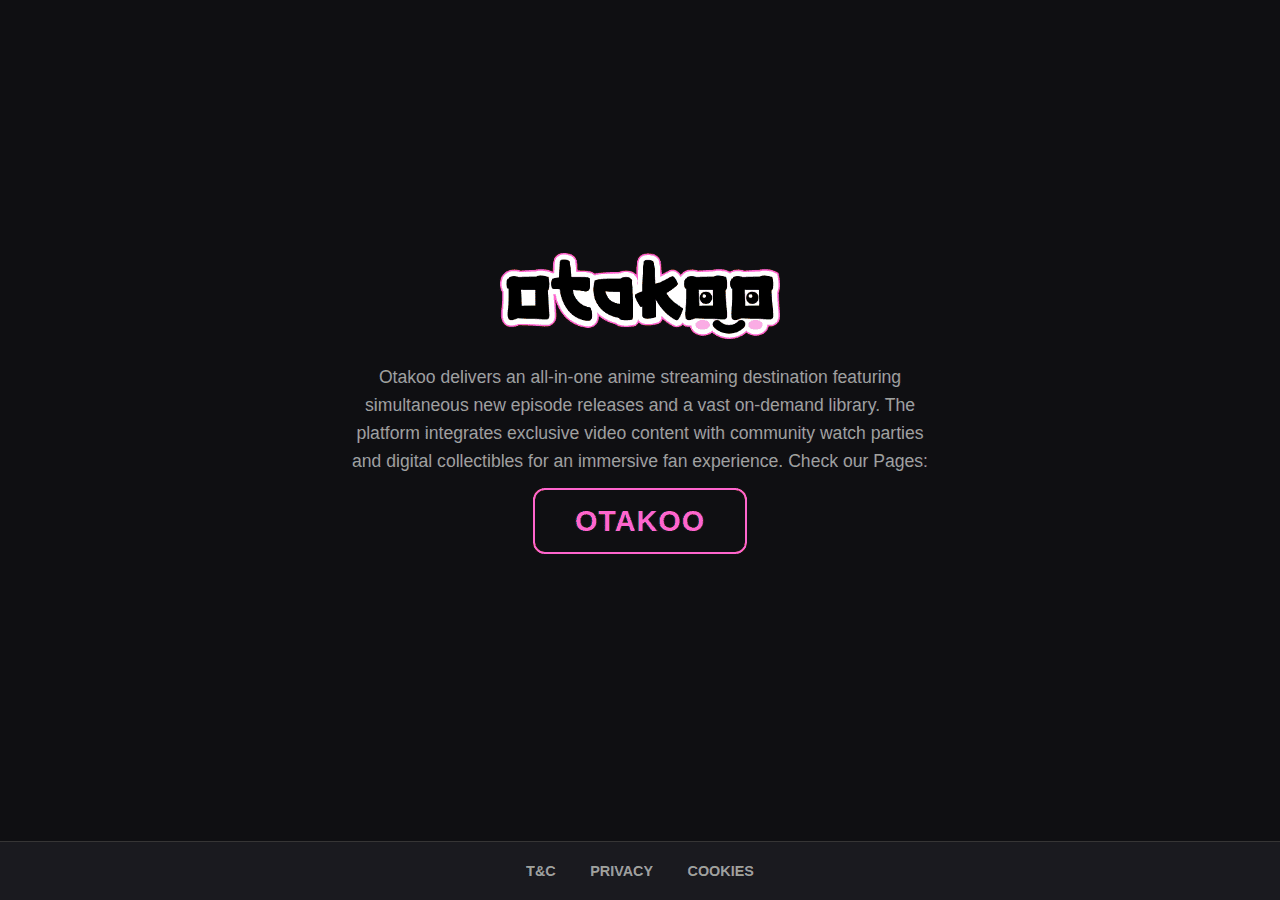 Screenshot of otakoomedia.com