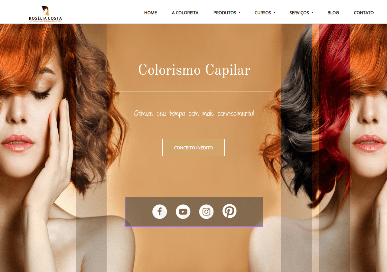 Screenshot of colorismocapilar.com