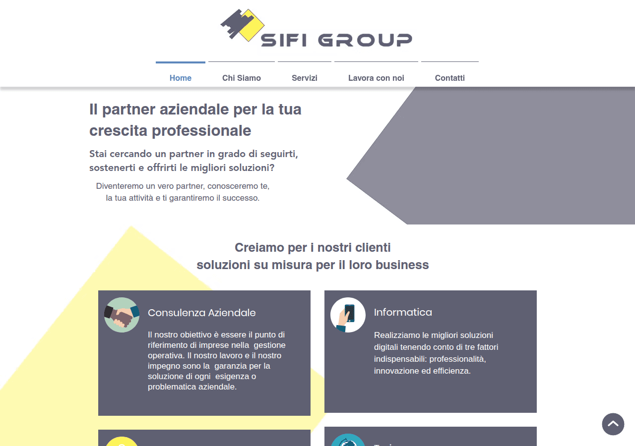 Screenshot of sifigroupspa.com