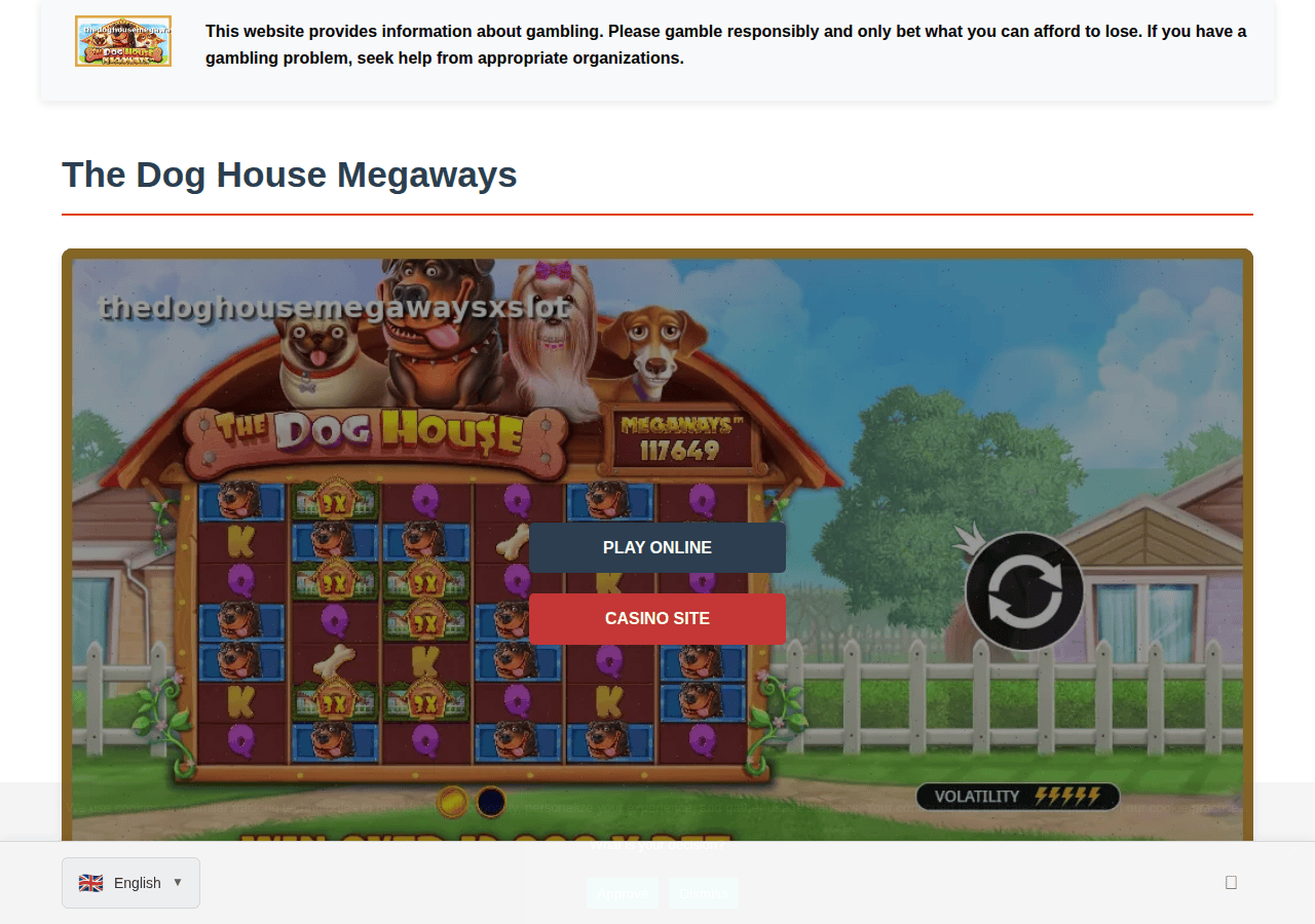 Screenshot of thedoghousemegawaysxslot.com