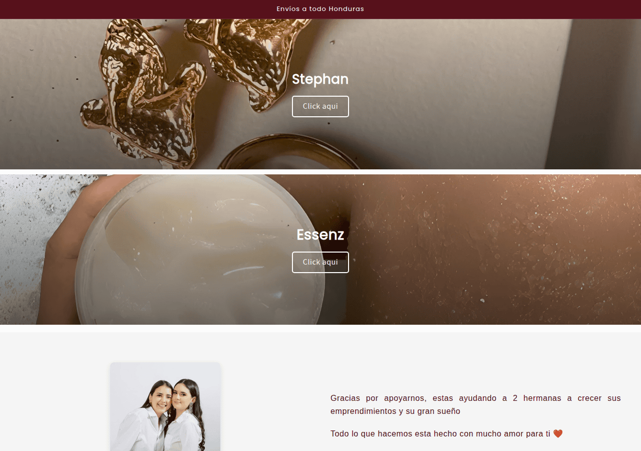 Screenshot of stephanandessenz.com