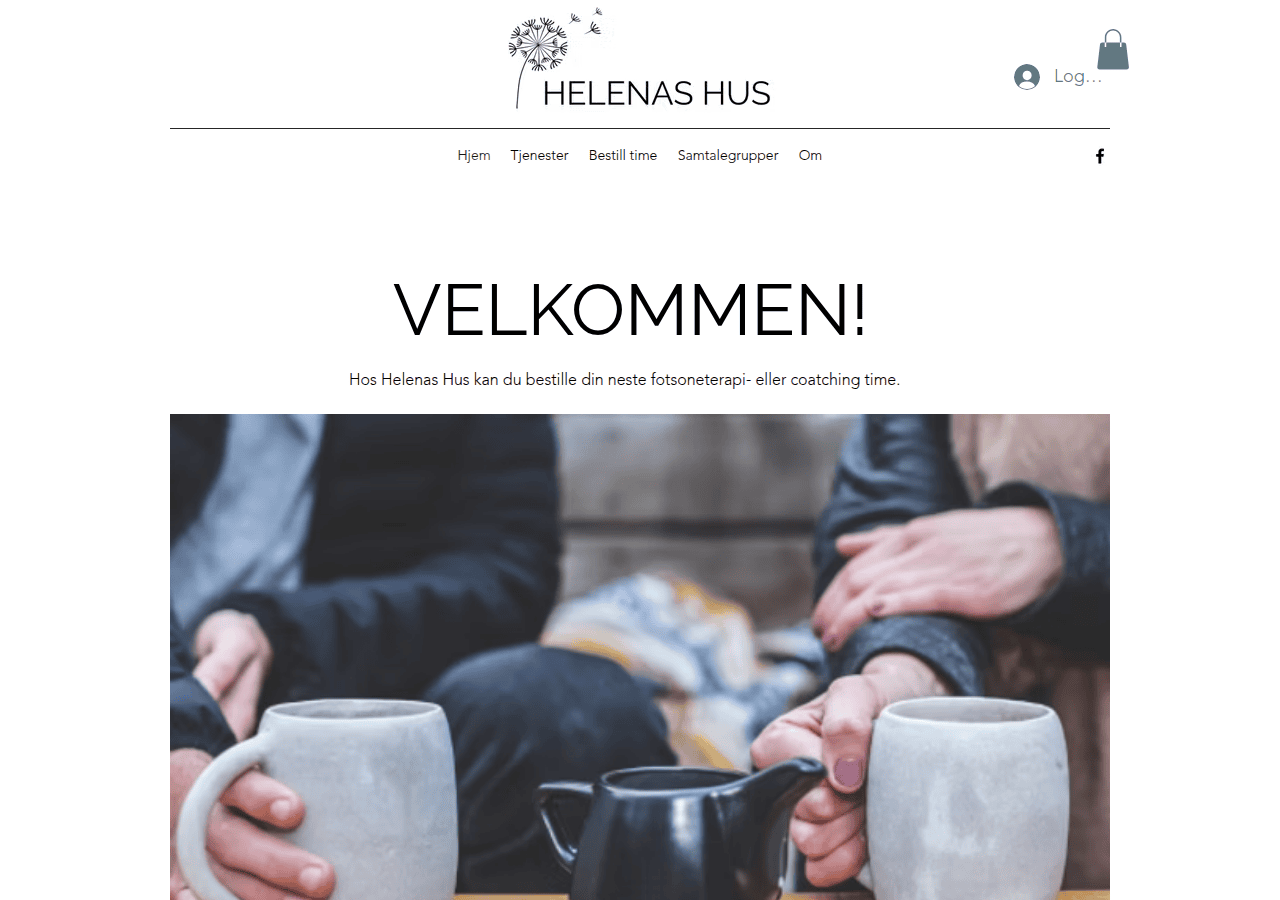 Screenshot of helenashus.no