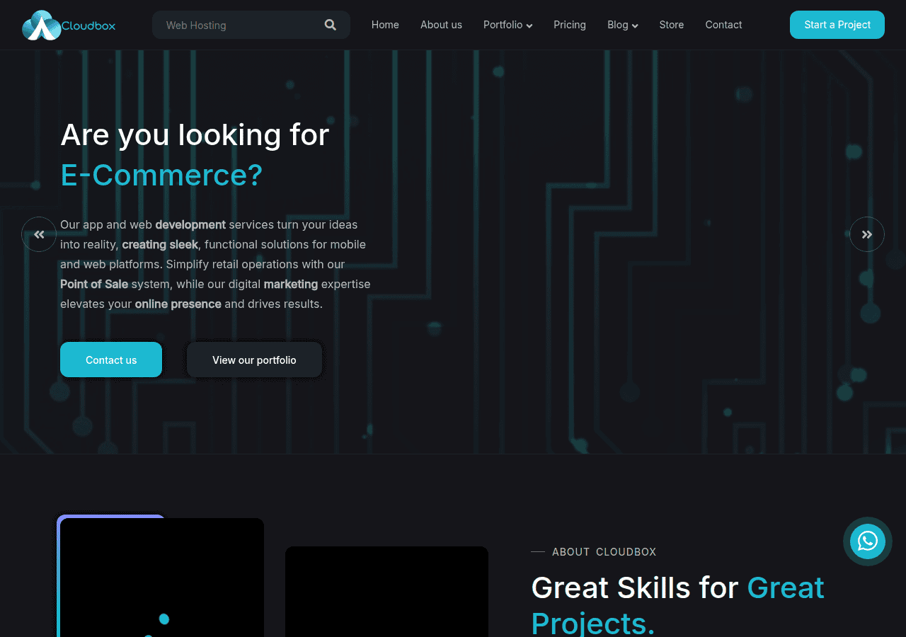 Screenshot of cloudbox.pk