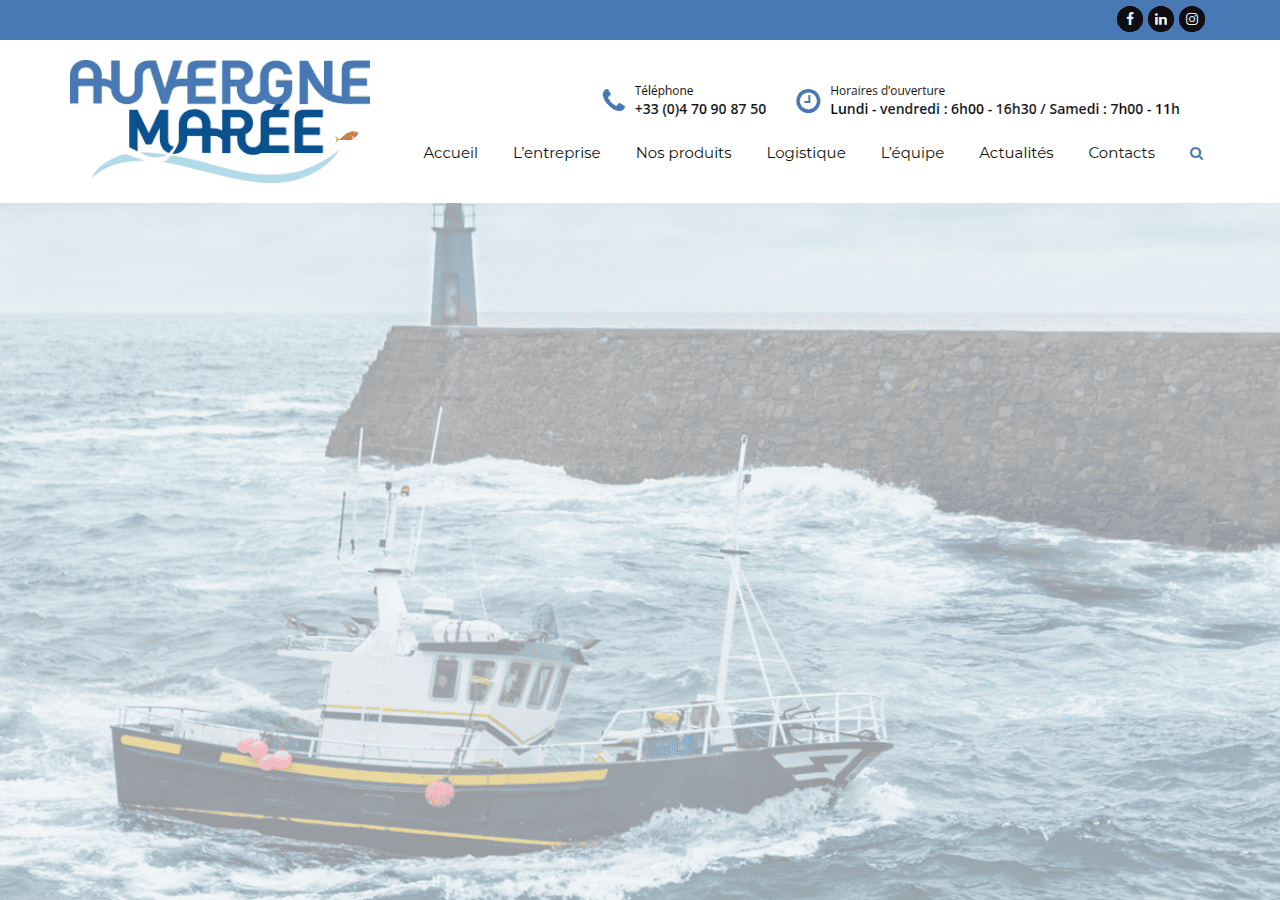 Screenshot of auvergnemaree.com
