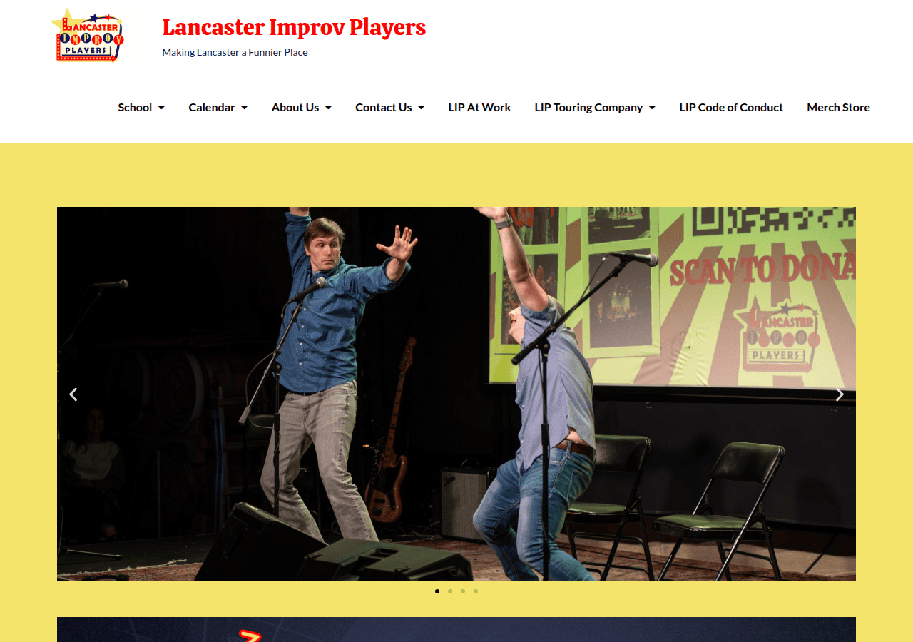 Screenshot of lancasterimprovplayers.org