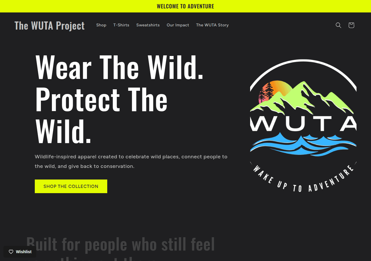 Screenshot of thewutaproject.com