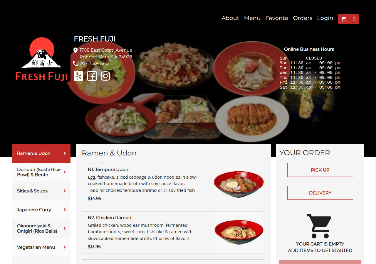 Screenshot of kwickmenu.com