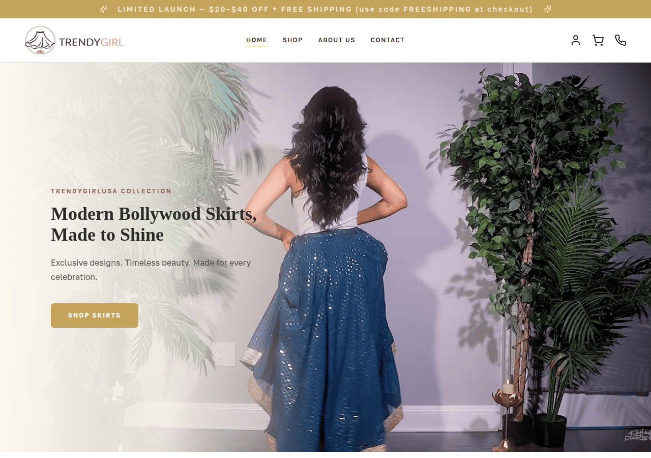 Screenshot of trendygirlusa.com