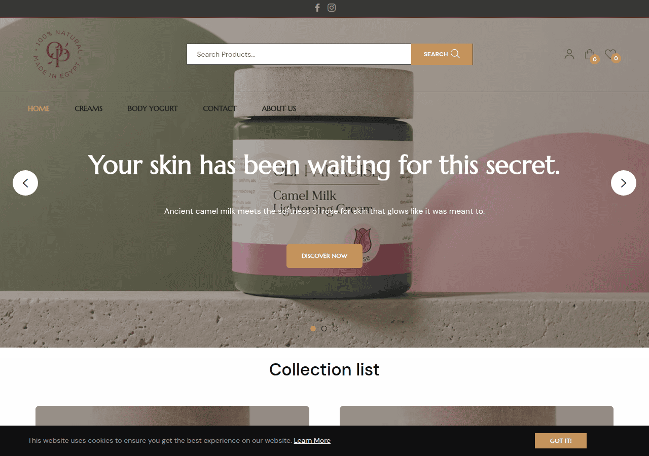 Screenshot of oli-paradise.com