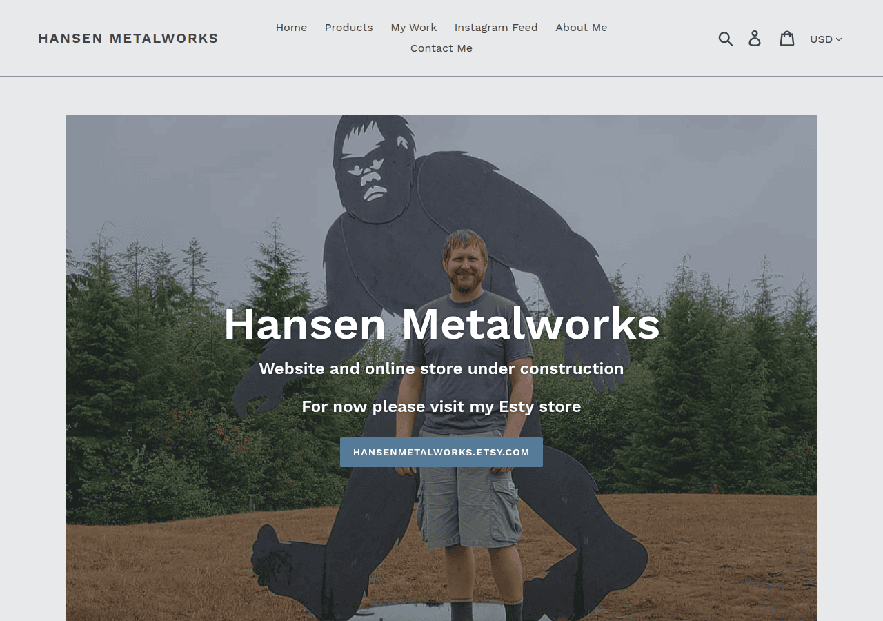 Screenshot of hansenmetalworks.com